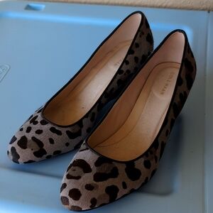 Cole Haan Grey Leopard Wedge